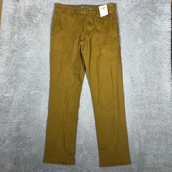 Sonoma Chino Pants Mens 32x34 Flexwear Straight Leg Office Formal Brown New - Picture 6 of 9